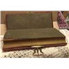 Image 2 : Antique Long Fellow Photo Album with gilded pages circa 1885 - One Old Photo in it