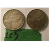 Image 2 : 2 1966 Australian 50 cent coins VF details