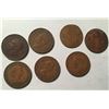 Image 2 : 7 Australian Penny coins 1922-1944-1951-1952-1958-1961-1964