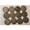 Image 1 : 12 Silver King George VI quarters