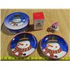 Image 1 : 4x Christmas plates + Nightmare before Christmas item