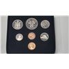 Image 2 : 1971 Double Cent Custom Nickel Set. 7-coin set with 2 Cents. Housed in its original black vinyl case