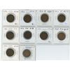 Complete set of 10 Canadian George V Large Cents. Includes 1911, 1912, 1913, 1914, 1915, 1916, 1917,
