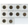 Image 1 : Complete set of 10 Canadian George V Large Cents. Includes 1911, 1912, 1913, 1914, 1915, 1916, 1917,