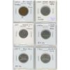 Lot of 6 5 Cents Errors & Varieties. Includes 1943 Tombac with Die Crack from neck to rim, 1949 Spik