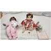 Image 1 : 2 Ashton Drake Baby Porcelain Dolls; Red Riding Hood and Mary Had a Little Lamb