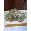 Image 1 : Beautiful Art Glass Bowl ?Murano "Tutti Frutti" design with metalic accents throughout glass. No chi