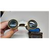 Image 4 : Antique "Chevalier Paris" mother of pearl, Opera binoculars/glasses - comes with leather case