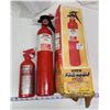 Image 1 : Pair of assorted Fire extinguishers - appear unused