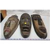 Image 2 : 3 Assorted large decorative wooden masks