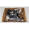 Image 1 : Box of vintage car parts - Climate control module, power window module, etc.