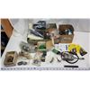 Image 1 : Box of various car parts - some new - light bulbs, washers, brackets, etc.