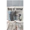 Image 5 : 7 different Newspapers - Headlining Sept 12, 2001 - regarding 9/11