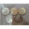 Image 2 : Five 1967 Canada 25¢ twenty five cent