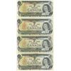 Image 2 : Six 1973 Canada $1.00 one dollar bills