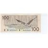 Image 1 : 1988 Canadian 100 dollar bill - BJF5141679 - unc
