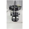 Image 3 : Carousel spice rack - 16pcs stainless steel lids over glass - vintage 1990s