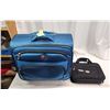 Image 1 : "Swiss Gear" beautiful turquois carry on bag/overnight/electronics - hold a LOT of items, sturdy wit