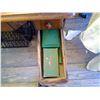 Image 4 : Vintage Singer sewing machine and cabinet including contents