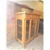 Image 3 : Solid wood sideboard buffet china cabinet w/ glass sides 44"W x 58"T x 20.5"D