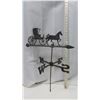 Image 1 : aluminum horse and buggy weathervane with directionals