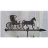 Image 2 : aluminum horse and buggy weathervane with directionals