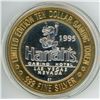 Image 1 : 1995 Harrahs 10 dollar .999 silver gaming token