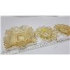 Image 3 : 3 yellow depression glasswares - plates and bowl