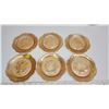 Image 1 : 5 matching carnival glass iris and herringbone plates