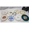 Image 1 : 9pc assorted porcelain/ceramic/china decorative plates
