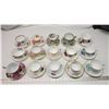 Image 1 : 15pc assorted teacups and saucers - Royal Albert, Royal Winsor, Emelie Chintz, Roslyn, etc.