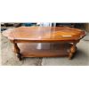 Image 2 : Solid wood coffee table (very heavy) - 50.5"W x 17.5"H x 21.5"D