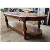 Image 4 : Solid wood coffee table (very heavy) - 50.5"W x 17.5"H x 21.5"D