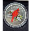 Image 1 : 2008 Canada 25¢ Colored Coin, Northern Cardinal, COA