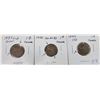 Image 1 : Lot of 3 Canada 1¢ Error Coins:  1937, 1944, 1946