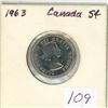 Image 1 : 1963 Canada 5¢ Heavy