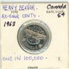 Image 2 : 1963 Canada 5¢ Heavy