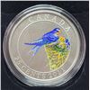 Image 1 : 2011 Canada 25¢ Colored Coin, Black-capped Chickadee, COA