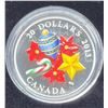 Image 1 : 2013 Canada Fine Silver $20 Coin, Venetian  Glass, Candy Cane, COA