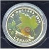 Image 1 : 2016 Canada Fine Silver $20 Coin, Venetian Glass, Little Creatures:  Snail, COA