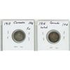 Image 2 : Lot of 2 Canada 10¢:  1916 & 1917