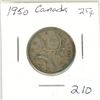 Image 1 : 1950 Canada 25¢