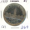 Image 1 : 1939 Canada Silver $1 (2.)
