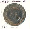 Image 2 : 1939 Canada Silver $1 (2.)