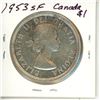 Image 2 : 1953 SF Canada Silver $1