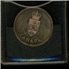 Image 1 : 1867-1967 Canada Sterling Silver Token in Leather Case