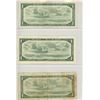 Image 2 : 1954 (x3) Canada $1 bills:  Beatie/Rasminsky:  # A/Z 1342567, # A/Z 1659583,