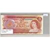Image 1 : 1974 Canada $2 bill, Crow/Bouey, # AGR 9930822