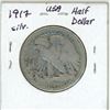 Image 2 : 1917 USA Silver Half Dollar