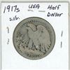 Image 2 : 1917S USA Silver Half Dollar
